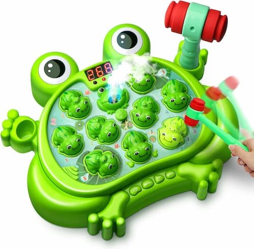 HopeRock Toys - Whack A Frog Game - Frolicsome Frogs Galore!