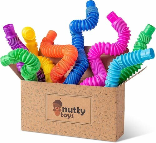 Nutty Toys 8pk Pop Tubes Sensory Toys (Large)
