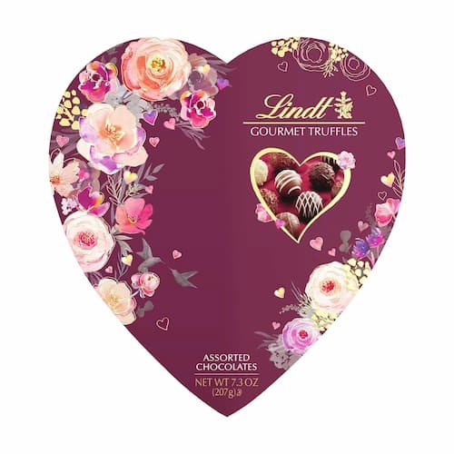 Lindt Valentine Heart Gourmet Truffles Gift Box