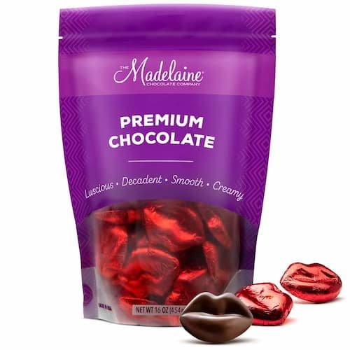 Madelaine Chocolate Lips - Valentine's Day Chocolate Candy