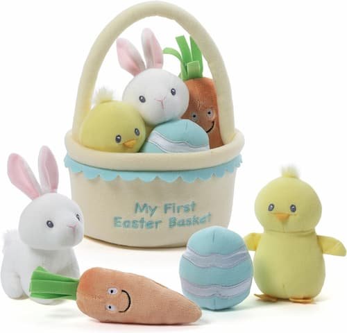 GUND Baby My First Easter Basket 5-Piece Plush Playset