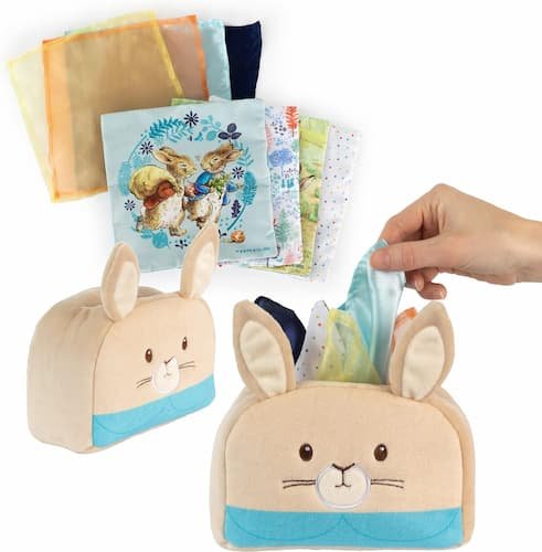 Kids Preferred Peter Rabbit Tissue Box Montessori Sensory Toy