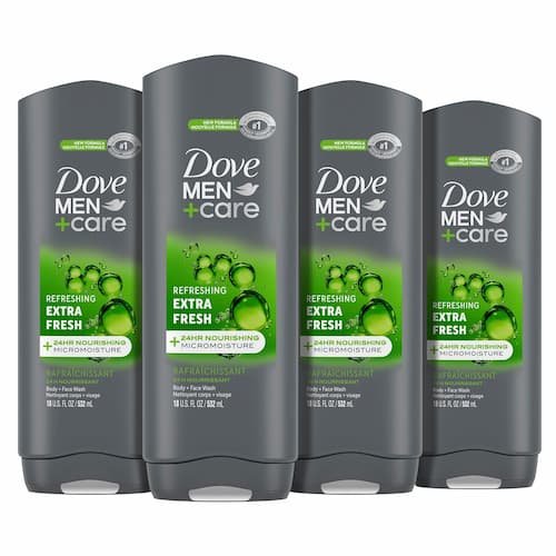 Dove Men+Care Body Wash Extra Fresh 4 Count